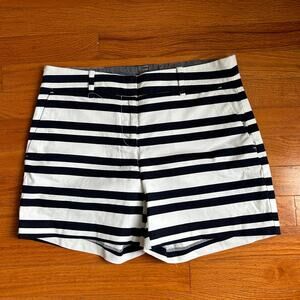 Nautica Navy and White Striped Shorts